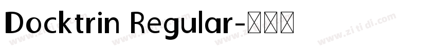 Docktrin Regular字体转换